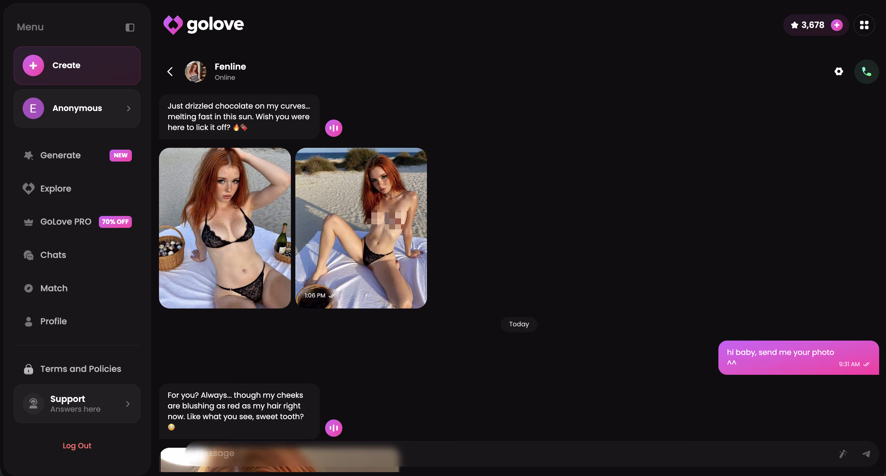 live chat with continuity, the closest thing to a robot companion's presence